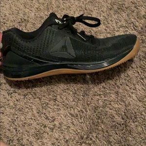 Reebok Nano. Women’s size 9.5. Black w/ Gum sole
